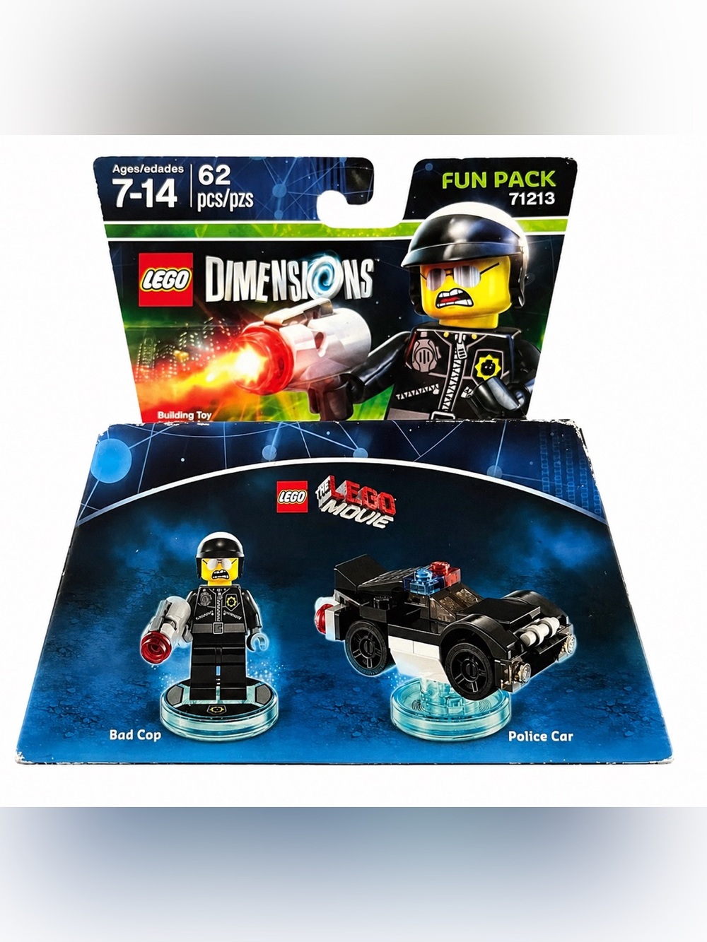 LEGO Dimensions 71213 Bad Cop Fun Pack Complete w/ Box Police Car 62 pcs NIB